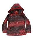 Fort Collins Red-Black Fur Hood Jacket For Kids