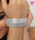 Diva Adjustable Crystal Embedded Bracelet