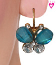 Diva Chic Blue Stone Earrings