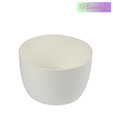 Plumeria White Ceramic Deep Kitchen Bowl