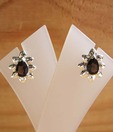 Designer Silver Inc. Silver & Smoky Quartz Earrings