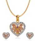 Oleva Heart Shaped Pendant Set