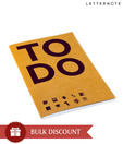 LetterNote To Do -Big Kraft Plain Notebook (Pack of 12 pcs)