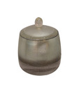 Plumeria  Silver Grey Colour Cotton Swab Container