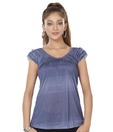 Raindrops Blue Printed Top
