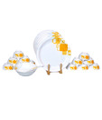 Superware Ocean Yellow Pure Melamine Dinner Set- 20 Pcs