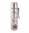 Polo Deep Pink Floral Stainless Steel Thermo Flask-350 ml