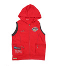 Unikid Vibrant Red Hooded Jacket For Kids