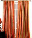 Deco Window Bright Stripes Lace Door Curtain