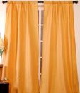 Deco Window Elegant Golden Door Curtain