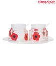 Freelance Red & Black Jam Jar Set