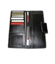 Essart Black Cheque Book Holder With Magnetic Closure (pack of 2)