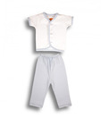 Unamia White Two Piece Suit For Kids