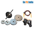 Gofitindia 34 kg Steel Weight + Dumbbell Rods + Accessories