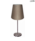 LightO Table Lamp With Fabric Shade-Brown