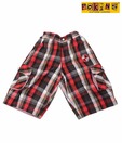 Pokins Funky Red Boys Shorts For Kids
