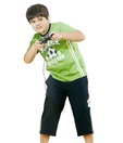 SDL By Sweetdreams Green & Black Night Suit For Kids