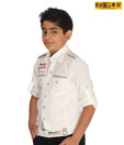Pokins Leading White Shirt For Kids