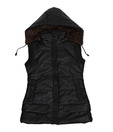 Fort Collins Black Fur Hoodie Jacket For Kids
