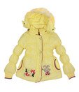 Fort Collins Yellow Fur Hood Jacket For Kids