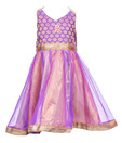 Kilkari Purple & Pink Ghagra Choli For Kids