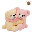 Dimpy Stuff Sweet Pink & Cream Bear Couple Soft Toy-48 cm