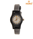 Horo Small White Dial Black Watch