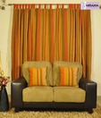 ARIANA Kiwi Rust Window Curtains
