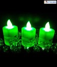 Kytes India Green LED Candle Set - 12 Pcs