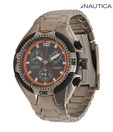 Nautica Orange Rimmed Dial Watch