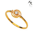 AG Diamond Solitaire Band Ring