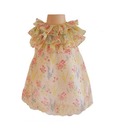 Faye Dress Light Yellow Chiffon Ruffle Dress For Kids