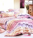 Valtellina Multi-colour Double Bed Sheet With 2 Pillow Covers