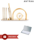 Antraa Classic Cricket Theme Table Top Clock