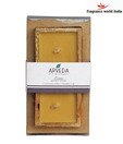 Fragrance World India Wooden Bowl Lavender Candles