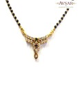 Avsar Real Gold and Diamond Elegant Wedding Mangalsutra