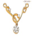 Avsar Real Gold and Diamond Pressure Set Mangalsutra