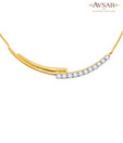 Avsar Real Gold and Diamond  Fancy Mangalsutra