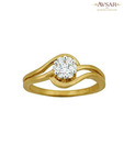 Avsar Alluring Gold & Diamond Ring