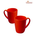 Aapno Rajasthan Thai Melamine Orange Coffee Mug Set