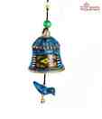 Aapno Rajasthan Terracotta Hand Painted Blue Bell