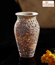 Aapno Rajasthan Skillfully Carved Floral Vase