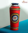 Aapno Rajasthan Madhubani Red Terracotta Vase