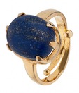 Aiza Enchanting Oval Cut Lapis Lazuli Ring