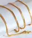 Aiza Box Pattern 18kt Gold Chain