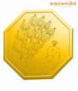 Anantamudra 10g 24 kt BIS Hallmarked Peacock Gold Coin In 995 Purity