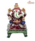 Aapno Rajasthan Hand Painted Enamelled Metal Ganapati_08