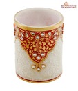 Aapno Rajasthan Gold Embossed Pen Stand_56