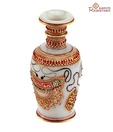 Aapno Rajasthan Marble Gold Embossed Jeweled Design Vase
