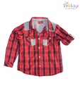 Beebay Cool Red Checkered Shirt For Kids